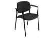 Immagine di Poltroncina visitatore Step - con braccioli - nero - Unisit