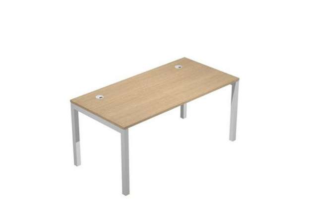 Immagine di Scrivania singola Agorà - 160 x 80 x 72,5 cm - rovere