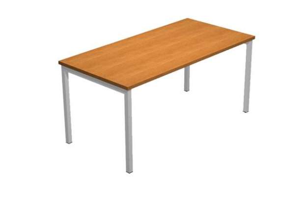 Immagine di Scrivania Easy Plus - lineare - 120 x 80 x 72,5 cm - noce chiaro
