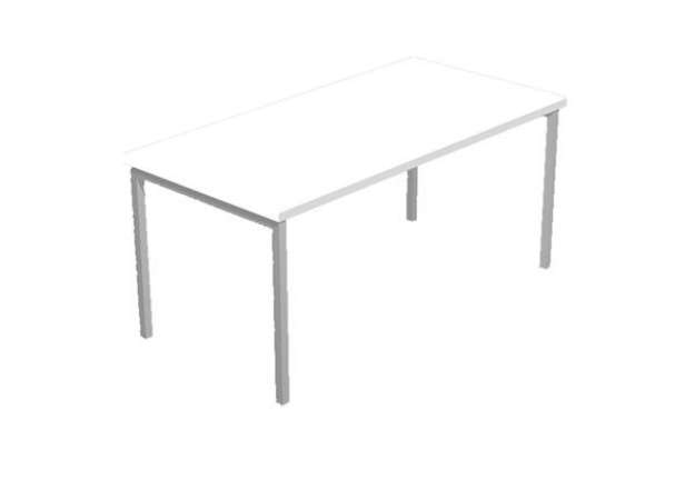 Immagine di Scrivania Easy Plus - lineare - 140 x 80 x 72,5 cm - bianco