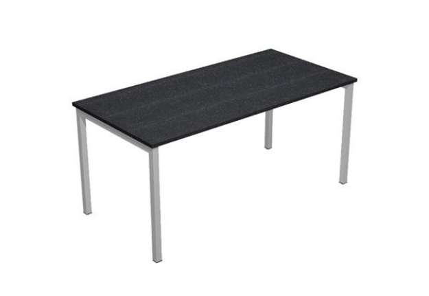 Immagine di Scrivania Easy Plus - lineare - 140 x 80 x 72,5 cm - nero venato