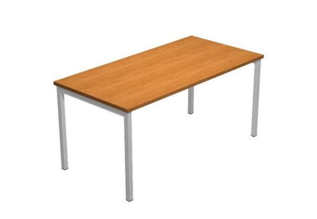 Immagine di Scrivania Easy Plus - lineare - 160 x 80 x 72,5 cm - noce chiaro