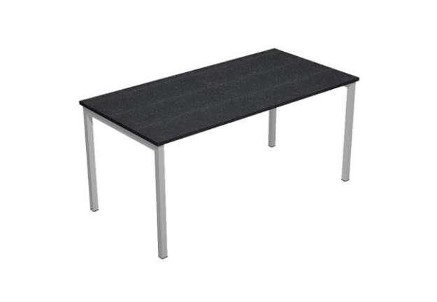 Immagine di Scrivania Easy Plus - lineare - 180 x 80 x 72,5 cm - nero venato