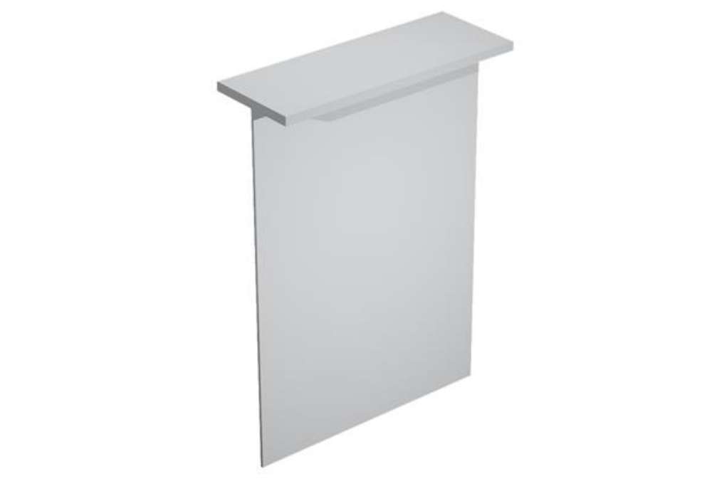 Immagine di Sopralzo reception per scrivanie Easy - 80 x 30 x 115 cm - grigio
