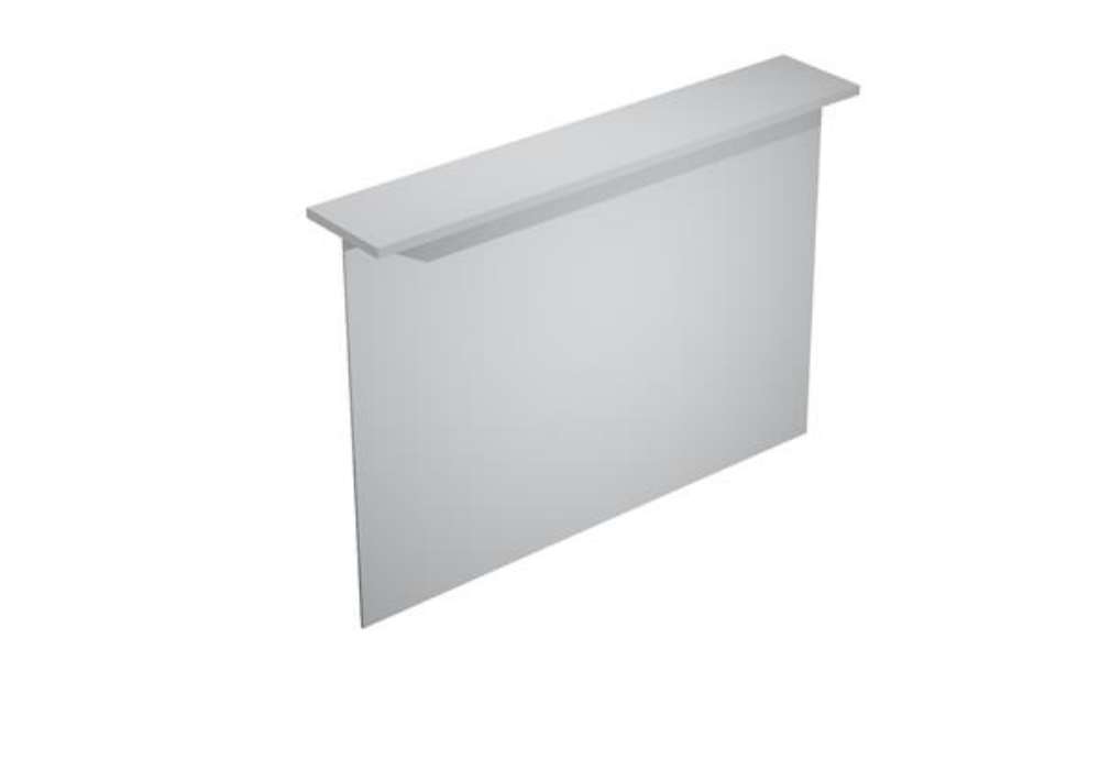 Immagine di Sopralzo reception per scrivanie Easy - 160 x 30 x 115 cm - grigio