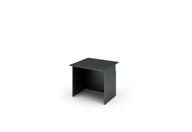 Immagine di Modulo reception Prestige disabili - senza sopralzo - 80 x 97,5 x 72 cm - nero venato/bianco