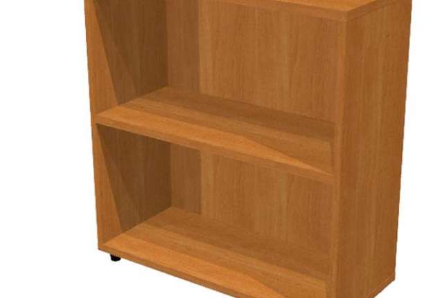 Immagine di Libreria modulare bassa - a giorno - 76x32x81,5 cm - noce chiaro