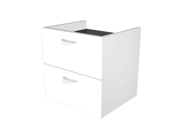 Immagine di Coppia cassetti per libreria modulare - L40 cm - 36x29x35,5 cm - bianco