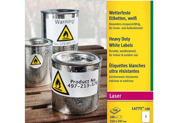 Immagine di Etichette adesive L4775 - in PE - laser - permanenti - 210 x 297 mm - 1 et/fg - 100 fogli - bianco -