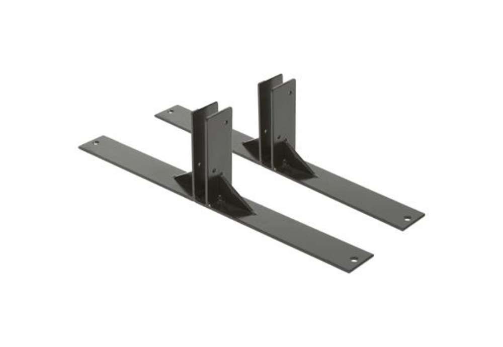 Immagine di Piedi in metallo nero per lavagne Multiboard - Securit - set 2 pezzi