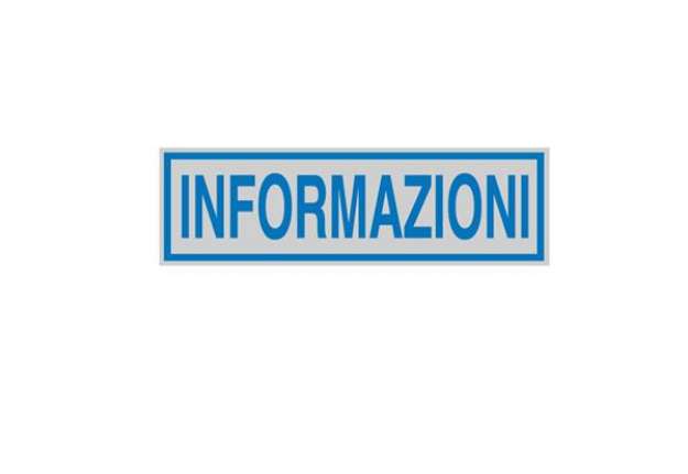 Immagine di Targhetta adesiva - INFORMAZIONI - 16,5 x 5 cm - Cartelli Segnalatori