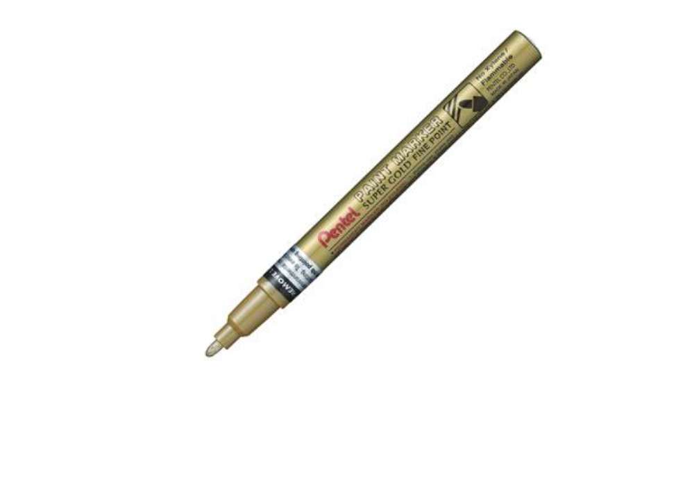 Immagine di Marcatore Paint Marker Linea Amiko - punta fine 2,90mm - oro - Pentel