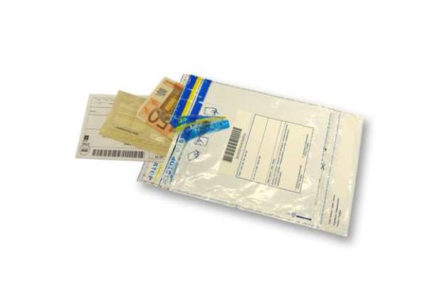 Immagine di Busta di sicurezza - 16 x 22,5 cm - 70 micron - LDPE riciclabile - Viva - conf. 50 pezzi