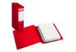 Immagine di Raccoglitore Stelvio F - 22 x 30 cm - 4 anelli a D 25 mm - dorso 3,5 cm - rosso - Sei Rota