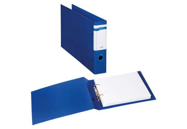 Immagine di Raccoglitore Stelvio F - 2 anelli a D 40 mm - dorso 6 cm - 30x22 cm (album) - blu - Sei Rota