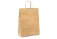 Immagine di Shopper - maniglie cordino - 22 x 10 x 29 cm - carta biokraft - avana - Mainetti Bags - conf. 25 pez