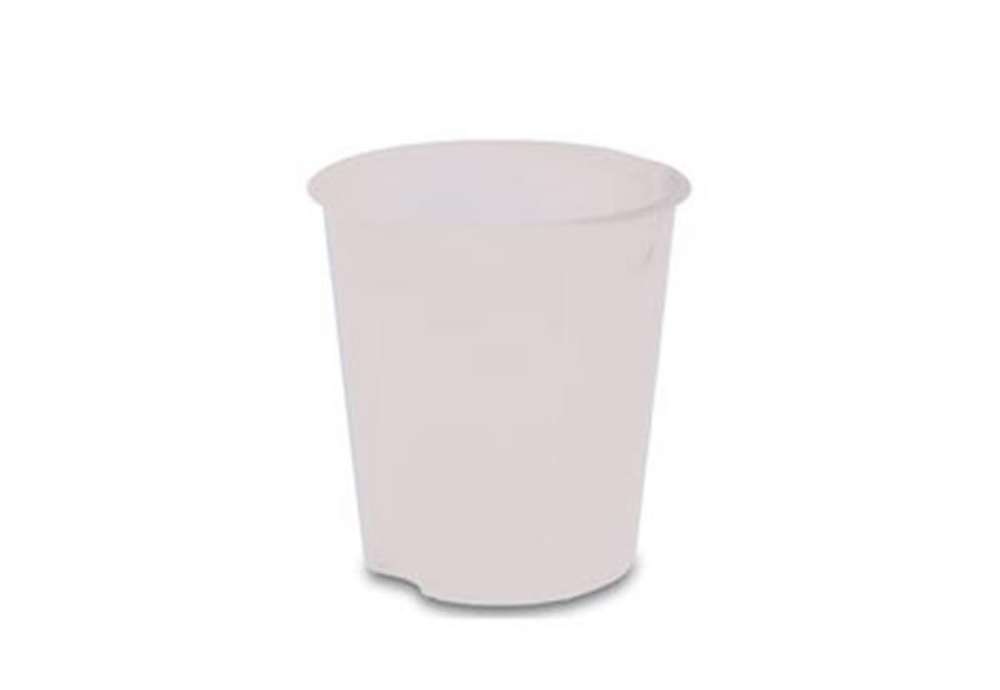 Immagine di Cestino gettacarte E020 Modula - altezza 32,5 cm - diametro 31 cm - 16,5 L - trasparente neutro - Fe