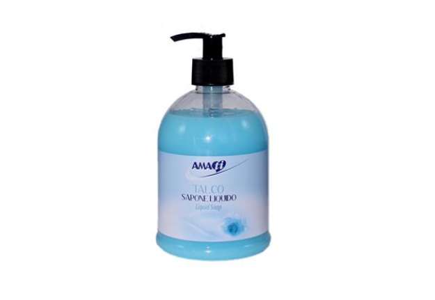Immagine di Sapone liquido - talco - Amati - dispenser da 500 m