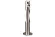 Immagine di Posacenere da terra - a colonna - diametro 13 cm - H 108 cm - base 29 cm - inox silver - Medial