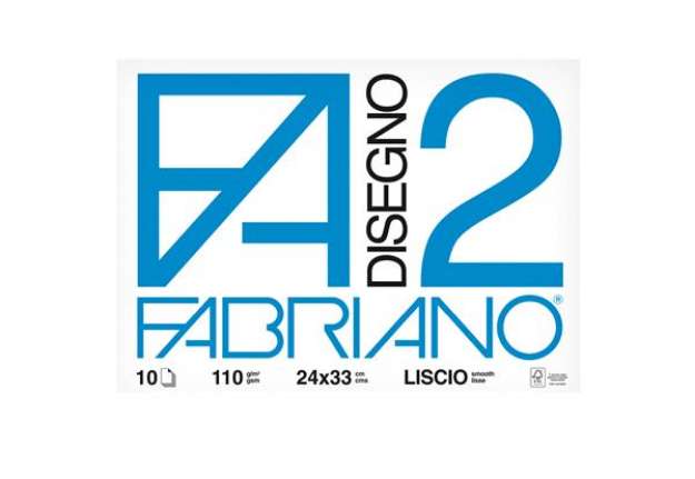 Immagine di Album F2 -24x33cm - 10 fogli - 110gr - liscio - punto metallico - Fabriano