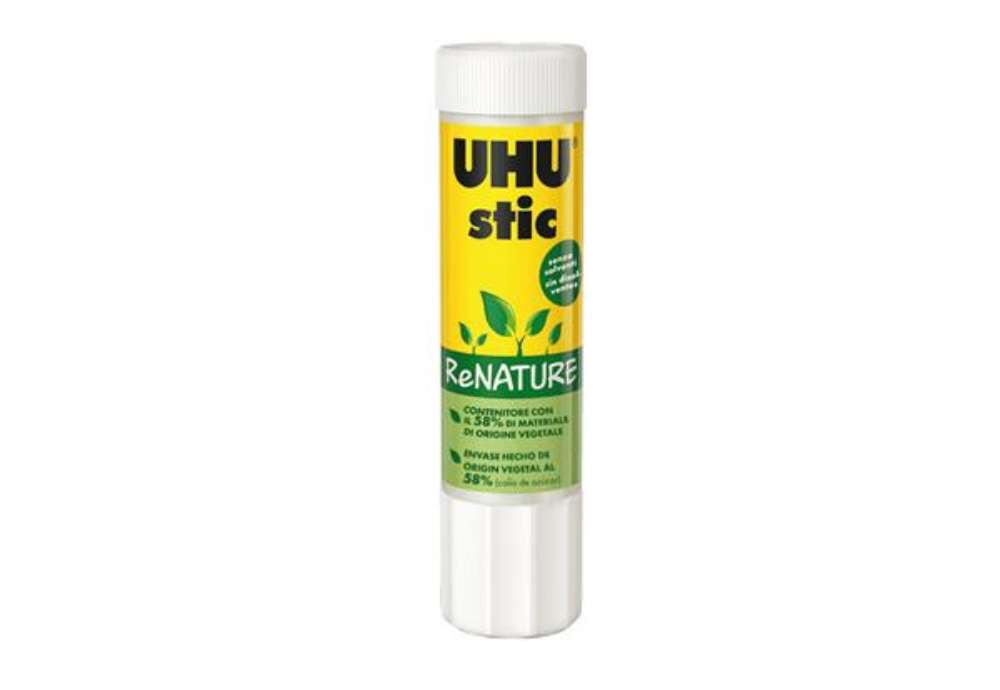 Immagine di Colla UHU Stic ReNATURE - 8,2 gr - bianco - UHU