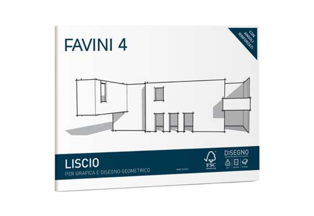 Immagine di Album Favini 4 - 24 x 33 cm - 220 gr - 20 fogli - liscio - Favini