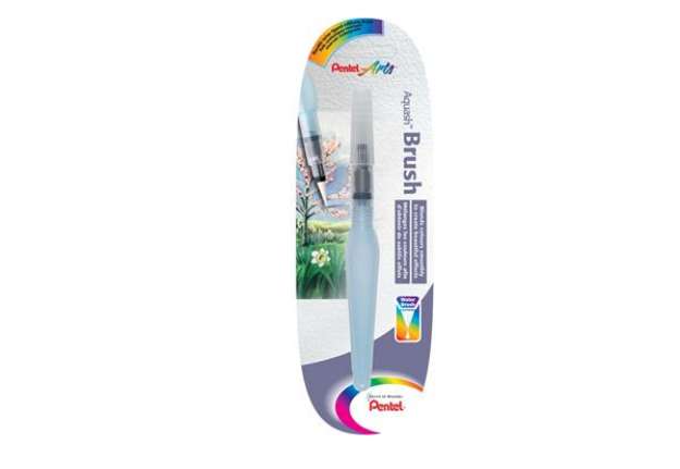 Immagine di Pennello Aquash Water Brush con serbatoio - 10ml - punta media - Pentel