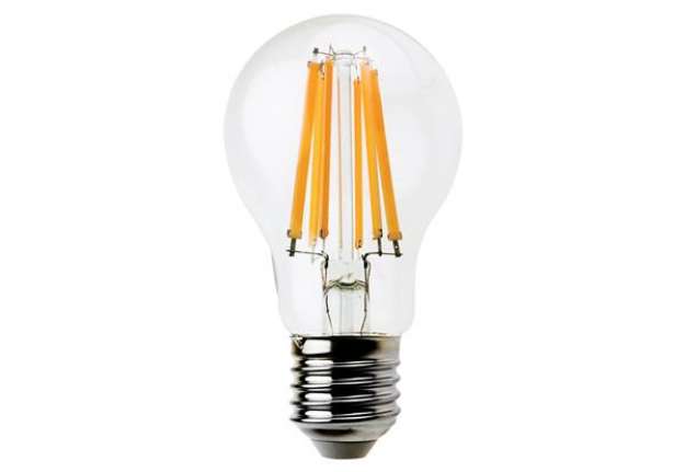 Immagine di Lampada - Led - goccia - A60 - a filamento - 8W - E27 - 3000K - luce bianca calda - MKC