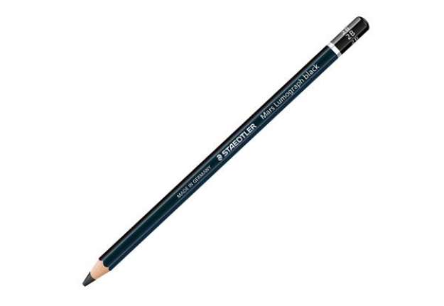 Immagine di Matita di grafite tipo carboncino Mars Lumograph Black - gradazione 2B - Staedtler
