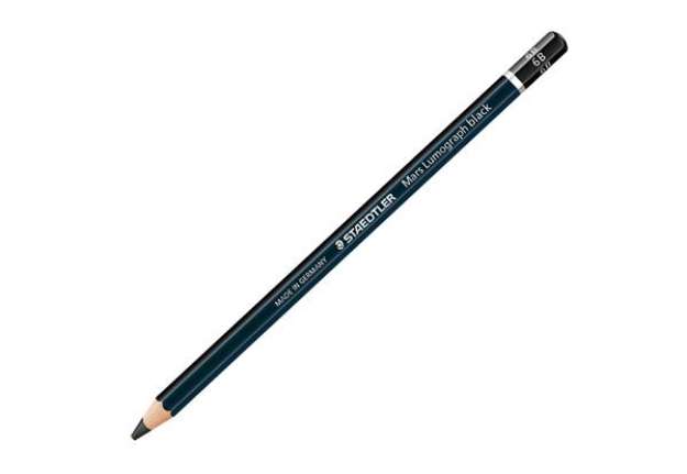 Immagine di Matita di grafite tipo carboncino Mars Lumograph Black - gradazione 6B - Staedtler