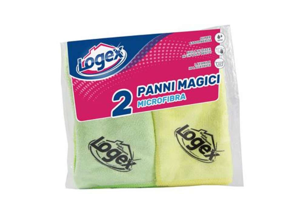 Immagine di Panni Magici in microfibra - 38x38 cm - Logex Professional - conf. 2 pezzi