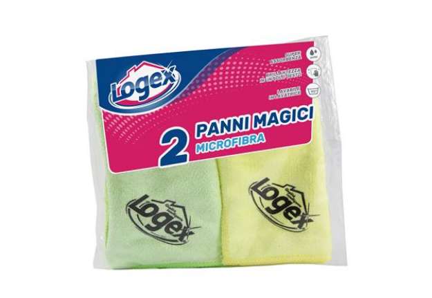 Immagine di Panni Magici in microfibra - 38x38 cm - Logex Professional - conf. 2 pezzi