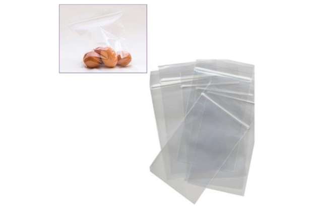 Immagine di Sacchetti Zip - 30 x 40 cm - 45 micron - PE - trasparente - Viva - conf. 100 pezzi
