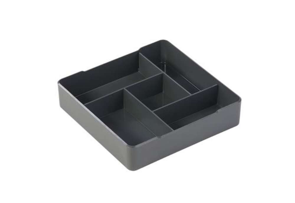 Immagine di Organizer da tavolo Coffee Point - 4,8x21x21 cm - ABS - grigio carbone - Durable