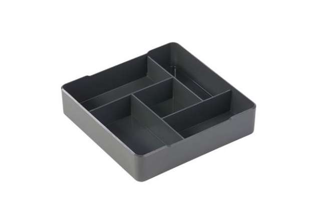 Immagine di Organizer da tavolo Coffee Point - 4,8x21x21 cm - ABS - grigio carbone - Durable