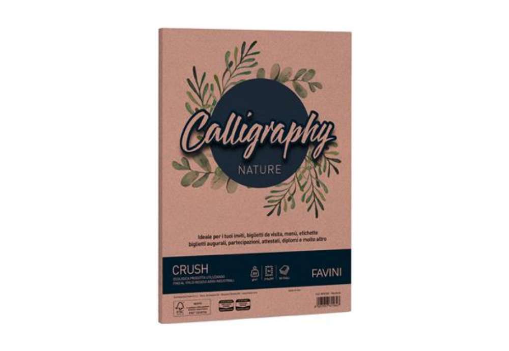 Immagine di Carta Calligraphy Nature Crush - A4 - 250 gr - mandorla - Favini - conf. 50 fogli