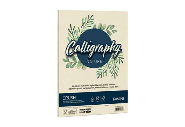 Immagine di Carta Calligraphy Nature Crush - A4 - 200 gr - agrumi - Favini - conf. 50 fogli