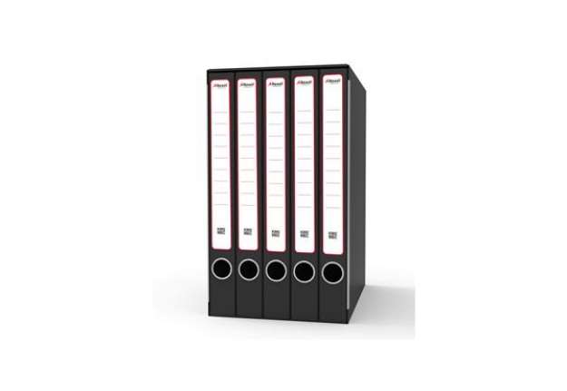 Immagine di Gruppo registratori Sestetto - con 6 cartelle ad anelli - 25,5x34,5 cm - dorso 23 cm - grigio - Rexe