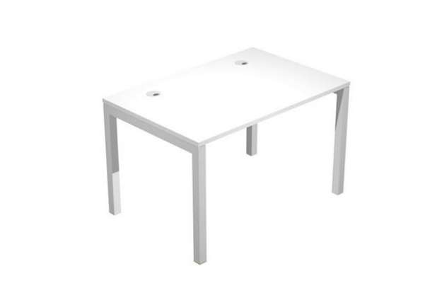 Immagine di Scrivania singola Agorà - 120 x 80 x 72,5 cm - bianco