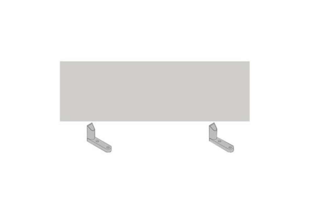 Immagine di Pannello divisorio per scrivania multiple Agorà - 140 x 32 cm - bianco
