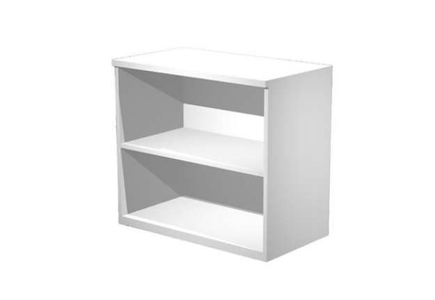 Immagine di Mobile contenitore Agorà - basso a giorno - 80 x 45 x 73 cm - bianco