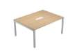 Immagine di Tavolo riunioni Agorà - 6 posti - 160 x 120 x 72,5 cm - rovere