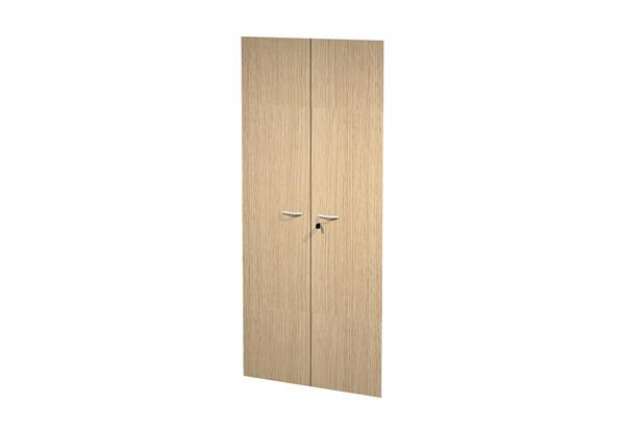 Immagine di Coppia ante Easy - per mobile contenitore alto - 80 x 175 cm - spessore 18 mm - melaminico - frassin