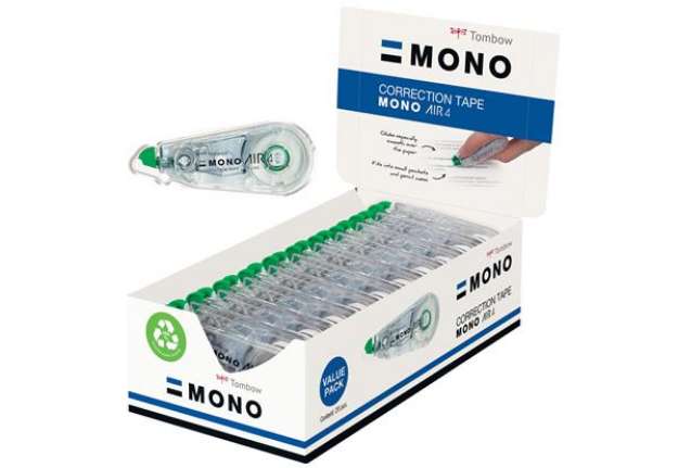 Immagine di Correttore a nastro Mono Air 4 - 4,2mm x 10mt - Tombow - conf. 20 pezzi