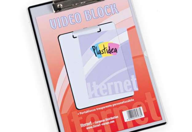 Immagine di Portablocco in PPL con molla in metallo personalizzabile - A4 - trasparente - Iternet