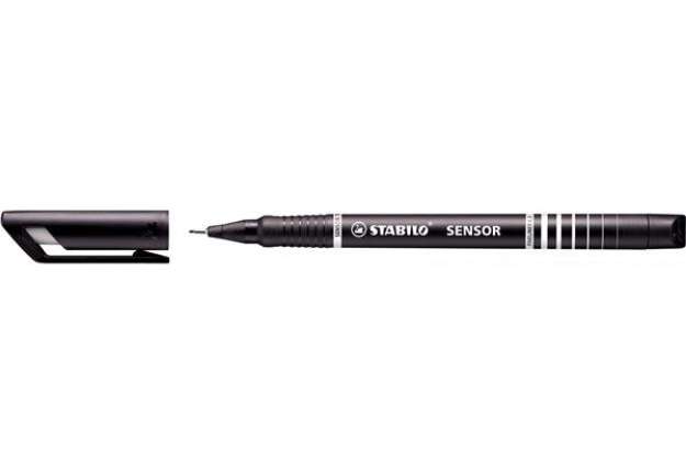 Immagine di Fineliner Stabilo Sensor - tratto 0,3mm - nero - Stabilo