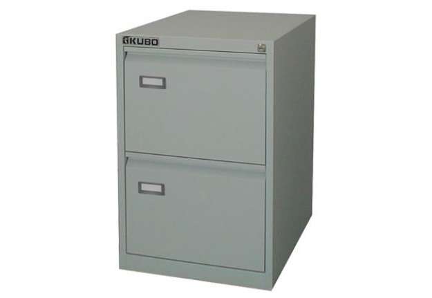 Immagine di Classificatore Kubo - per cartelle sospese - 2 cassetti - 46 x 62 x 70 cm - grigio - Bertesi