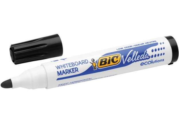 Immagine di Pennarello per lavagne cancellabili  Whiteboard Marker Velleda 1701 Recycled Bic - punta tonda 1,5mm