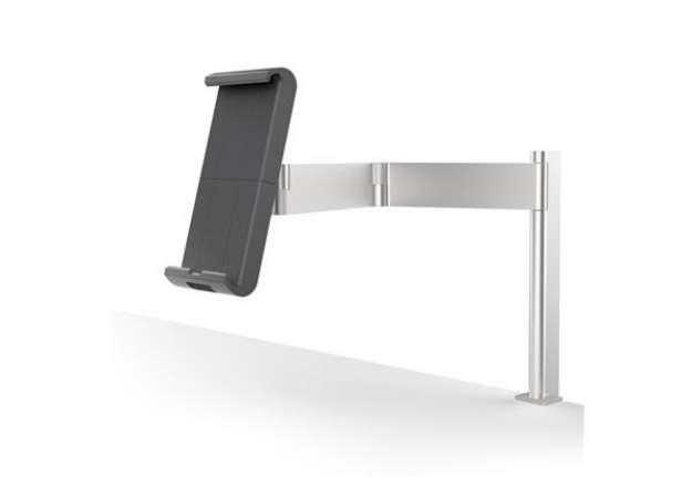 Immagine di Supporto da tavolo per tablet - morsetto e braccio estensibile - Tablet Holder Table Clamp - da 7" a