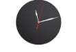 Immagine di Lavagna da parete Silhouette - diametro 29 cm - forma orologio - nero - Securit